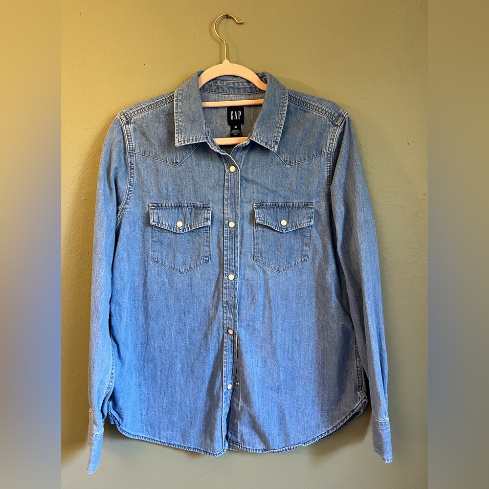GAP Blue Denim Shirt